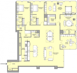 Three Bedroom Residence<br />
3 Bedrooms<br />
3 Bathrooms<br />
Total Area 226sq.m.