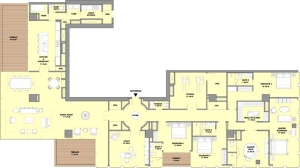 Four Bedroom Sky Residence<br />
4 Bedrooms<br />
4 Bathrooms<br />
Total Area 486sq.m.